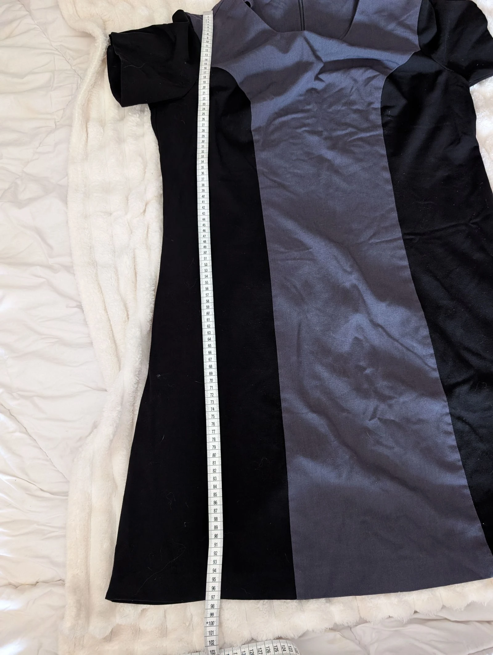 Magnífico Vestido bicolor preto e cinza Happy D. by Damart - Tamanho 48 – photo 10